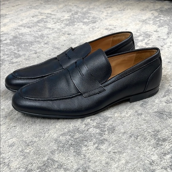 Vittorio Russo Millar Leather Penny Loafers Black Classic Business Sz 10.5 main image 11